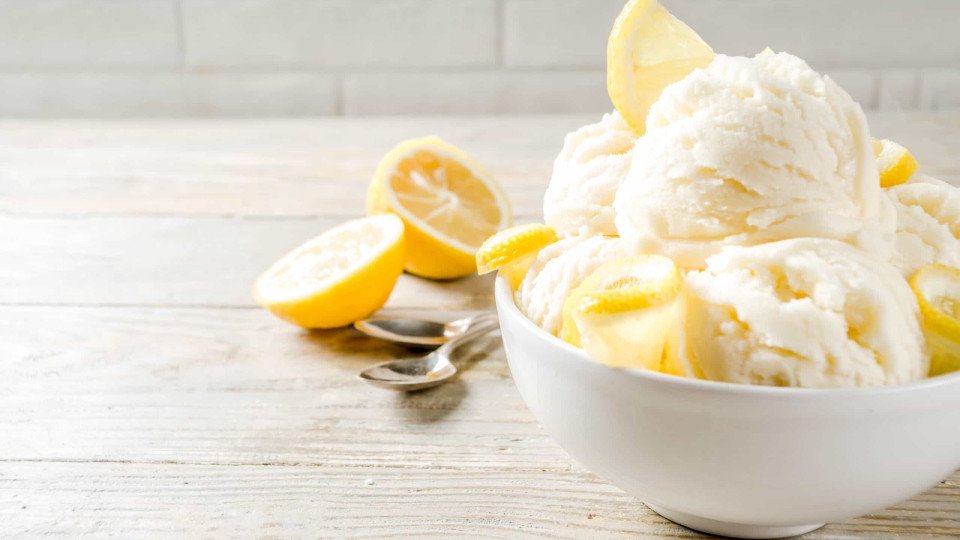 Lemon Ice Cream. You Only Need Four Ingredients For This Dessert