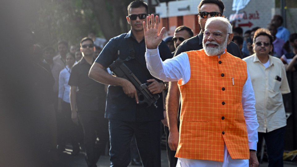 Prime Minister Modi Votes in the Third Phase of India’s Legislature