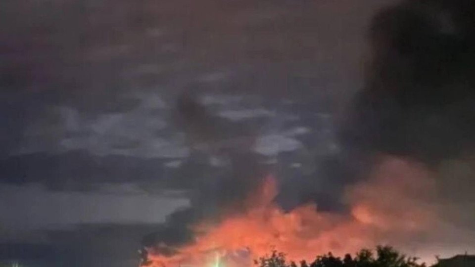 Ukrainian Drones Cause Fire at Warehouse in Russia’s Kursk Region