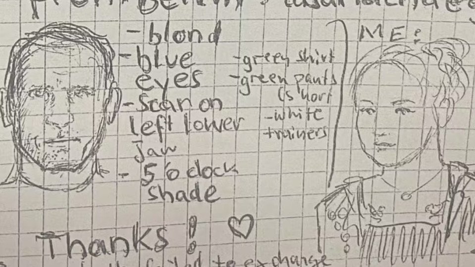 Woman Makes Handmade Poster To Find Dream Man She Met On Bus