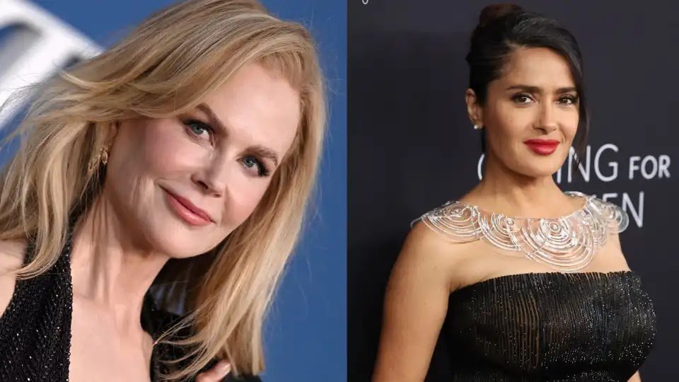 A Tense Moment Between Nicole Kidman And Salma Hayek