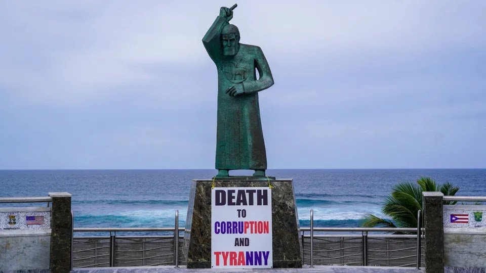 Statues of Presidents Hit with Paint in Puerto Rico After Insults