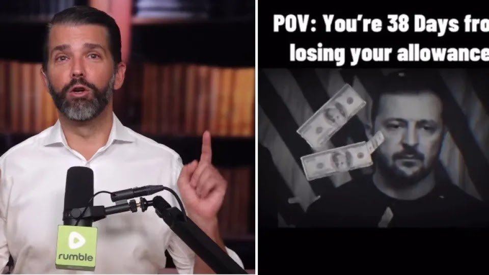 Trump's Son Sends Message To Zelensky: “About To Lose Your Allowance”
