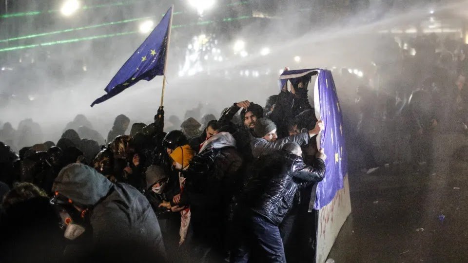 Georgian Police Detain 43 Pro-European Protesters in Tbilisi