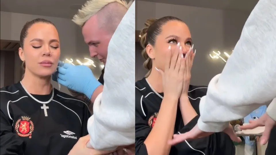 Video. Khloe Kardashian Does Piercing (In Fear) With Kylie Jenner