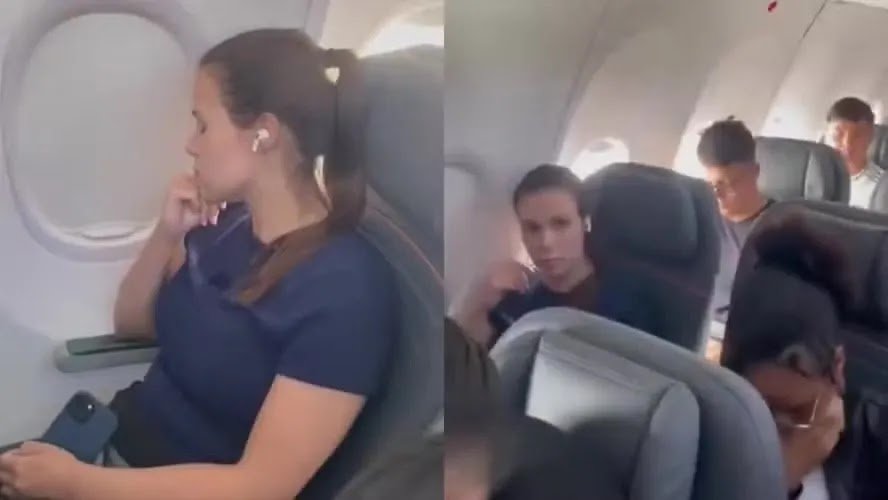 Woman Causes Trouble On Plane After Passenger Refuses To Change Seat And Is Criticized Online