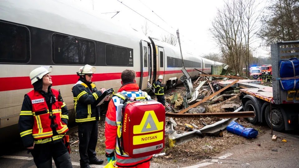 One Dead, 25 Injured In Train-truck Collision In Germany