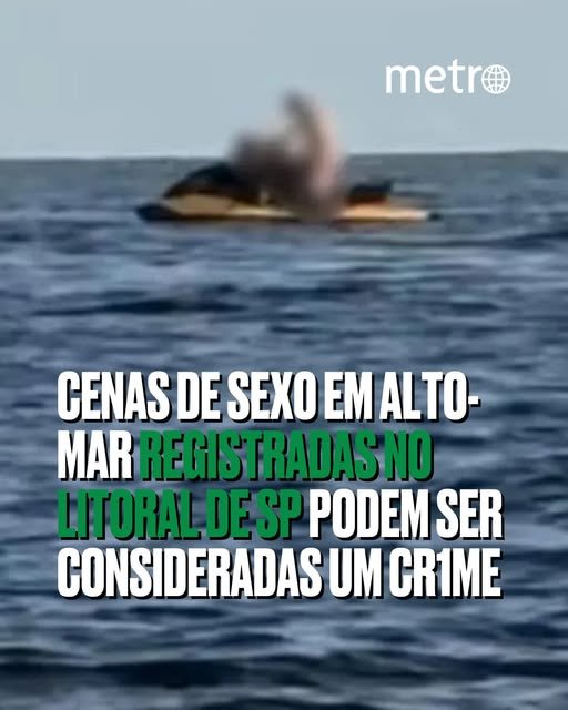 Vídeo Gravado Em Alto-Mar Viralizou Nas Redes Sociais, Mostrando Um Casal Fazendo Amor Em Uma Moto Aquática