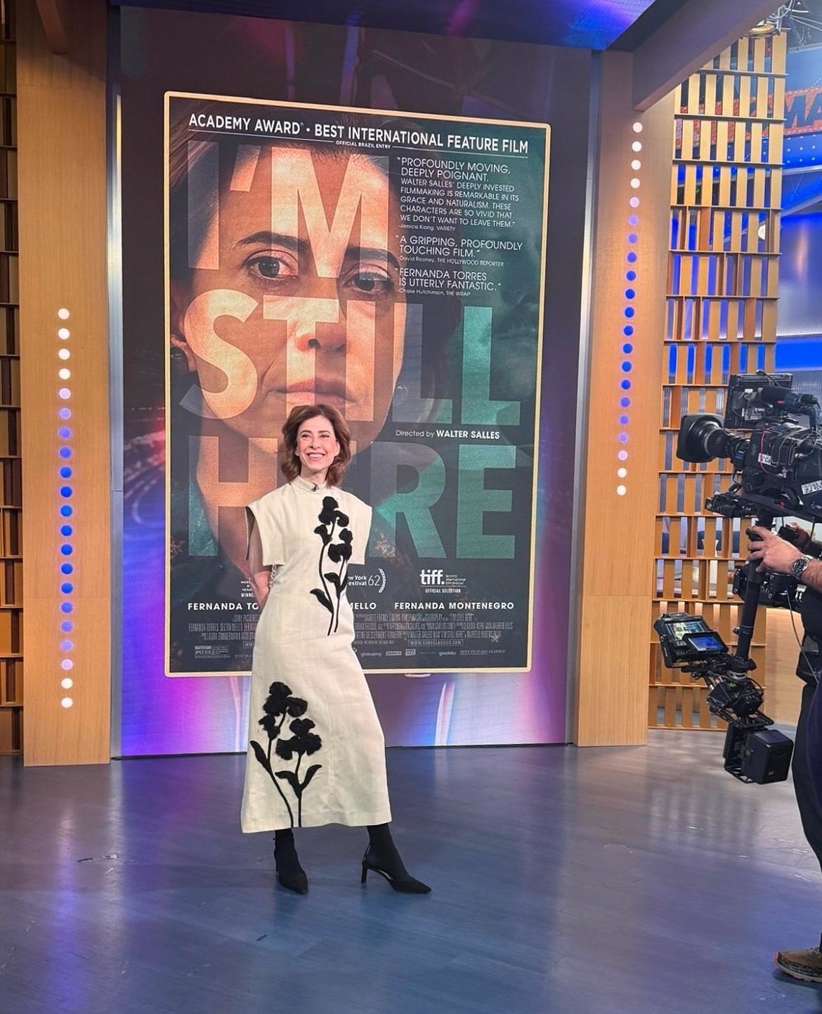 Fernanda Torres Divulgando “I'm Still Here” No “Good Morning America”