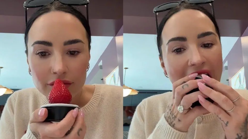 Demi Lovato Under Fire After Spending $19 on Viral Strawberry