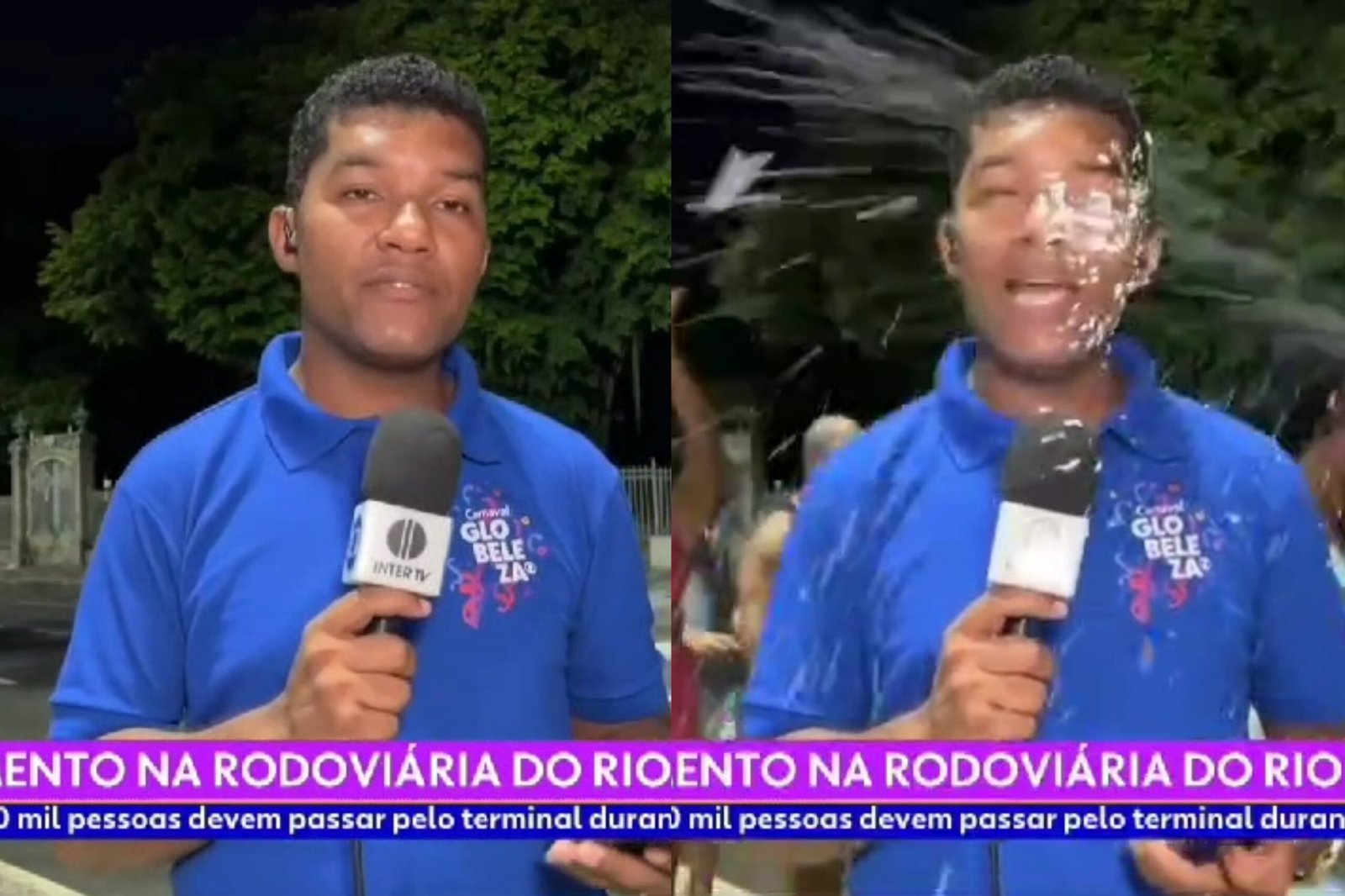 Repórter Da Globo É Atingido Por Espuma E Tem Celular Roubado Ao Vivo No Carnaval