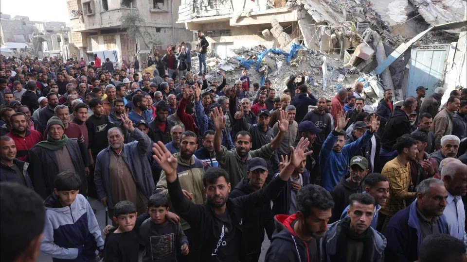 Hundreds of Palestinians Demonstrate Against Hamas in Northern Gaza