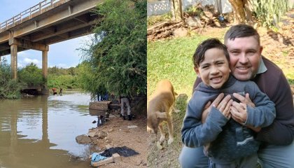 Pai Joga Filho de Ponte no RS e Alega “Vingança” Contra Esposa