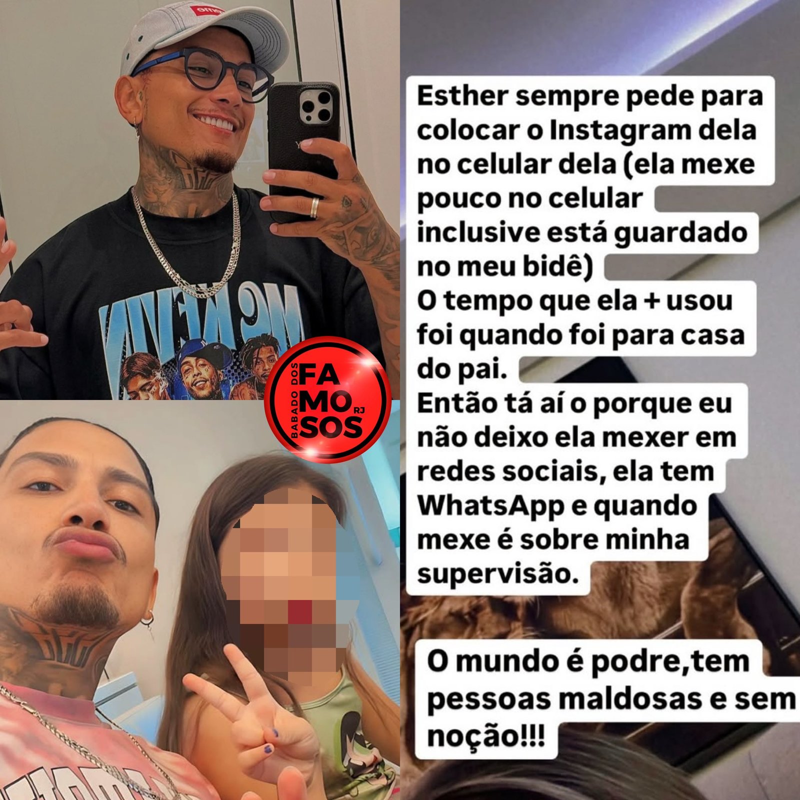 Mãe Da Esther Alves, Filha De 10 Anos Do Dynho Alves Disse Que Perfil Fake Mandou Conteúdo Adµlto Do Dynho Com Mirella Para A Filha