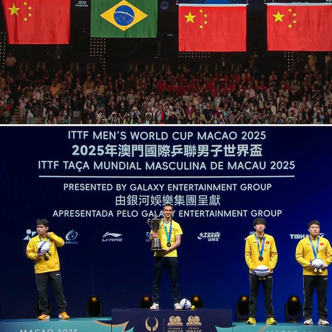Hugo Calderano Faz História: Derrota Lin Shidong e Conquista a Copa do Mundo de Tênis de Mesa 2025