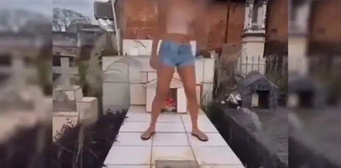 Adolescentes Causam Revolta ao Dançar Sobre Túmulos e Debochar de Mortos em Cemitério