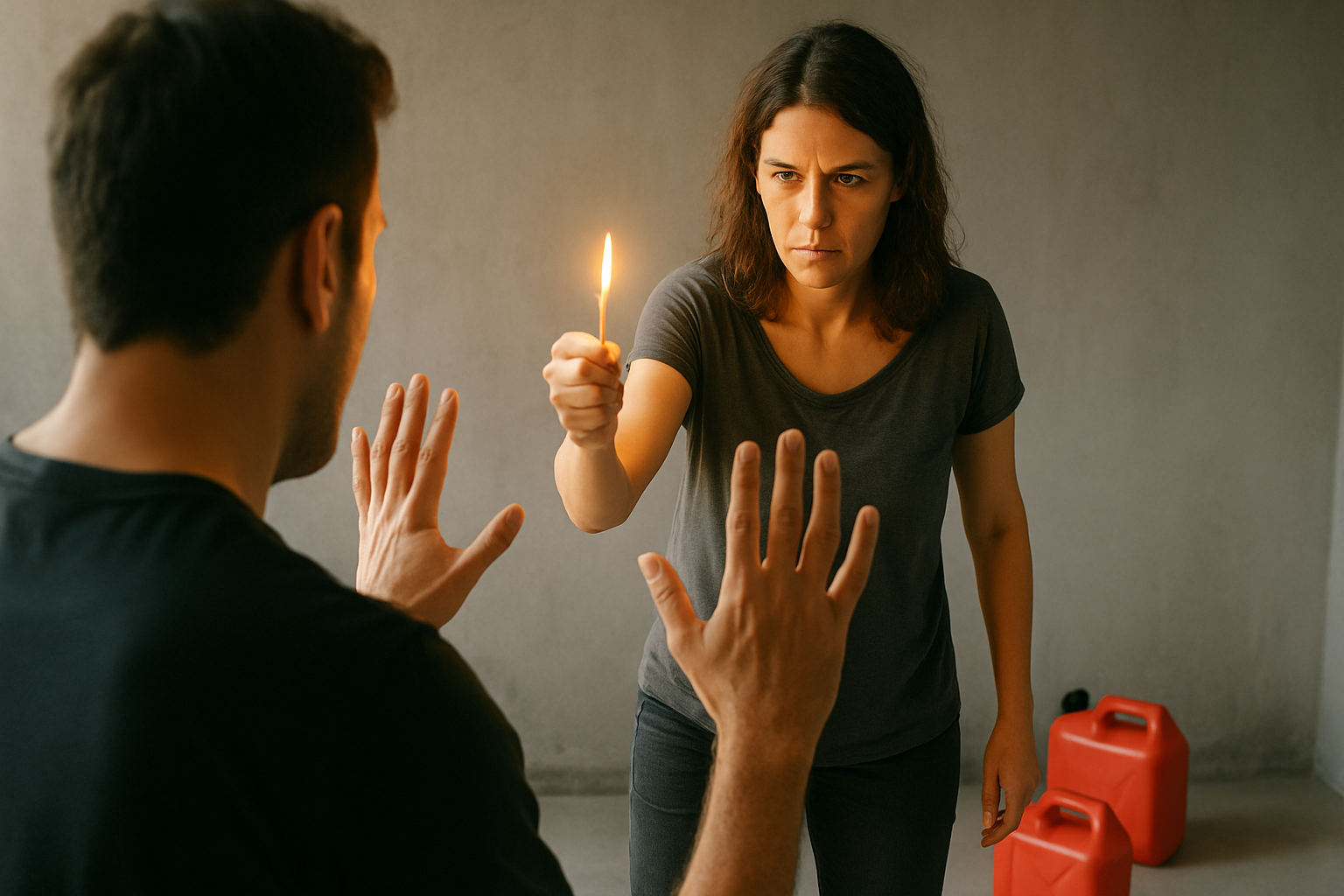 Mulher Joga Gasolina e Ateia Fogo em Ex-Namorado Após Briga Acalorada
