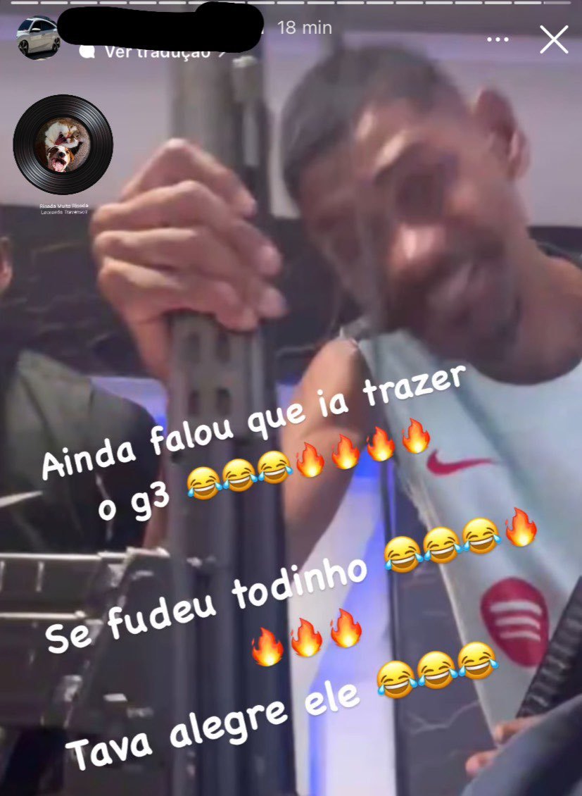 Traficante Coelhão, da Serrinha (TCP), Zomba da Morte de Netão, do Morro do Urubu (CV), em Storie Polêmico