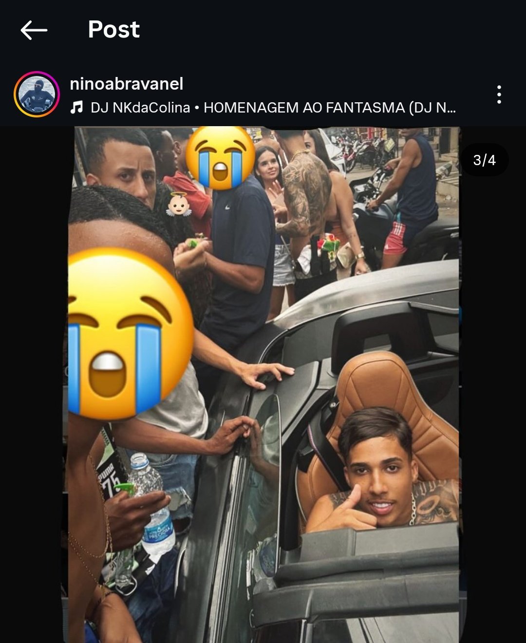 Nino Abravanel Causa Polêmica ao Postar Foto com Gotinha e Música de Poze em Homenagem a Membros do CV Mortos