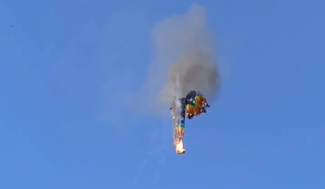 Morto o Interesse: Balão Despenca em Santa Catarina e Deixa Feridos