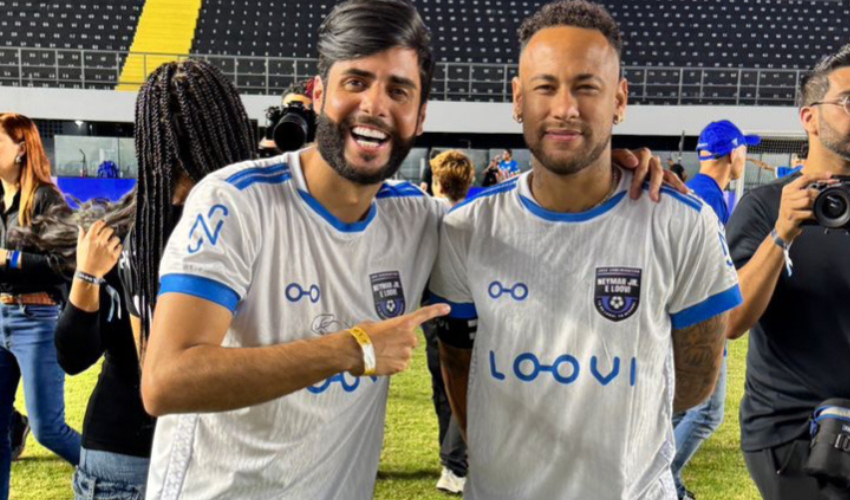 Thiago Solrac Participa De Jogo Beneficente Com Neymar Jr. Na Vila Belmiro