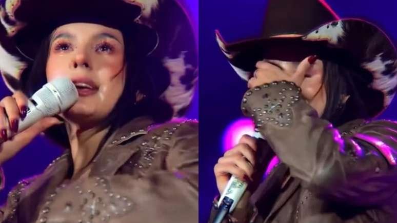 Ana Castela chora em show e desabafa sobre pressão: “Não estou mais aguentando”