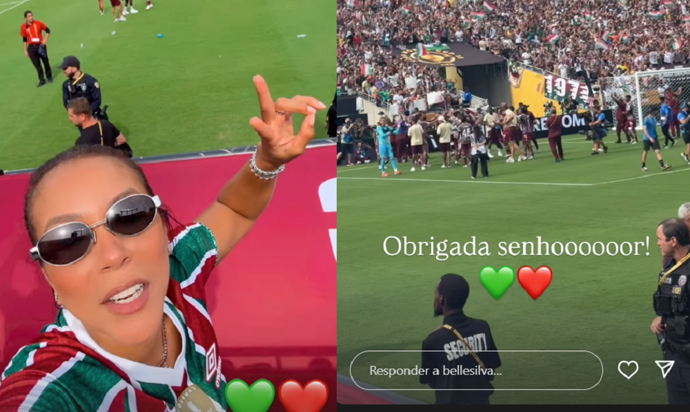 Belle Silva Comemora Vitória do Marido com o Fluminense no Mundial: “Obrigada!”