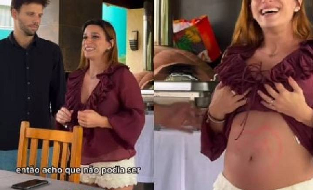 Jade Barbosa revela nome e sexo do bebê com emoção; assista ao vídeo