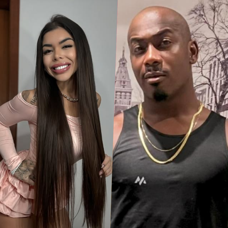 Modelo Gabriella Euzebio Grava com Estrela do Adulto Jefão e Causa Furor