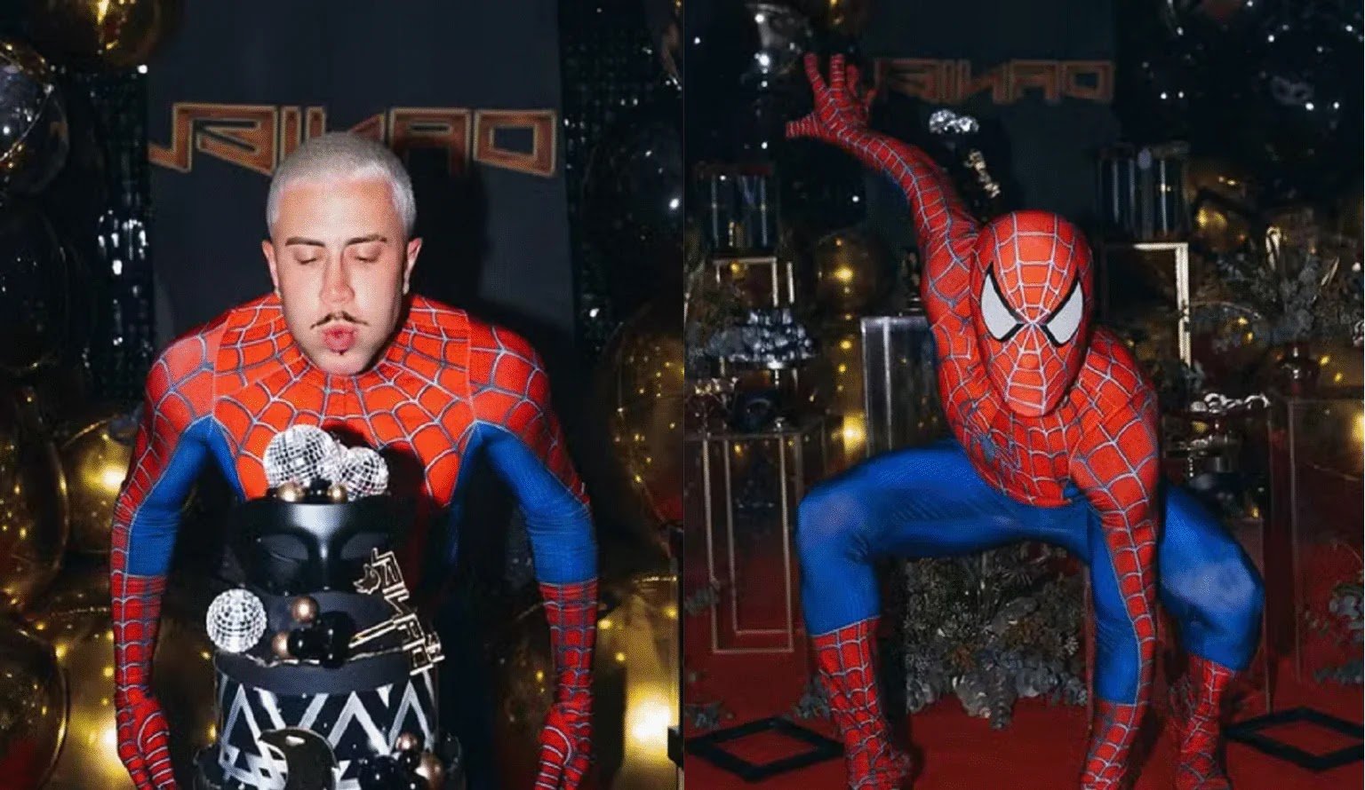 Festa Explosiva: MC Daniel Celebra 27 Anos Fantasiado De Homem-Aranha