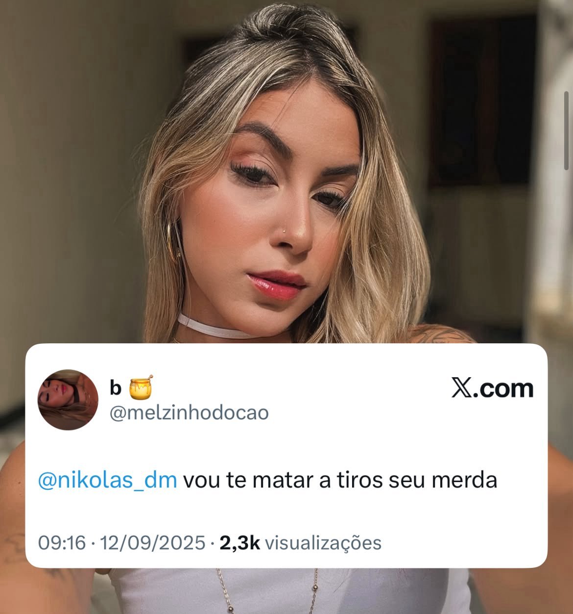 Choque Nacional: Brenda Laranja Salles, 24, Ameaça MATAR Deputado Nikolas Ferreira