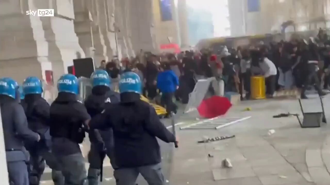 Milan’s Pro-Palestine Riots Turn City into War Zone Chaos