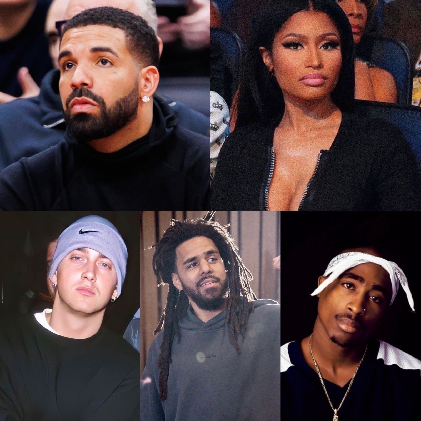 Drake, Nicki, Em, Cole & Tupac: Rap's Elite with MULTIPLE Solo Diamond Hits