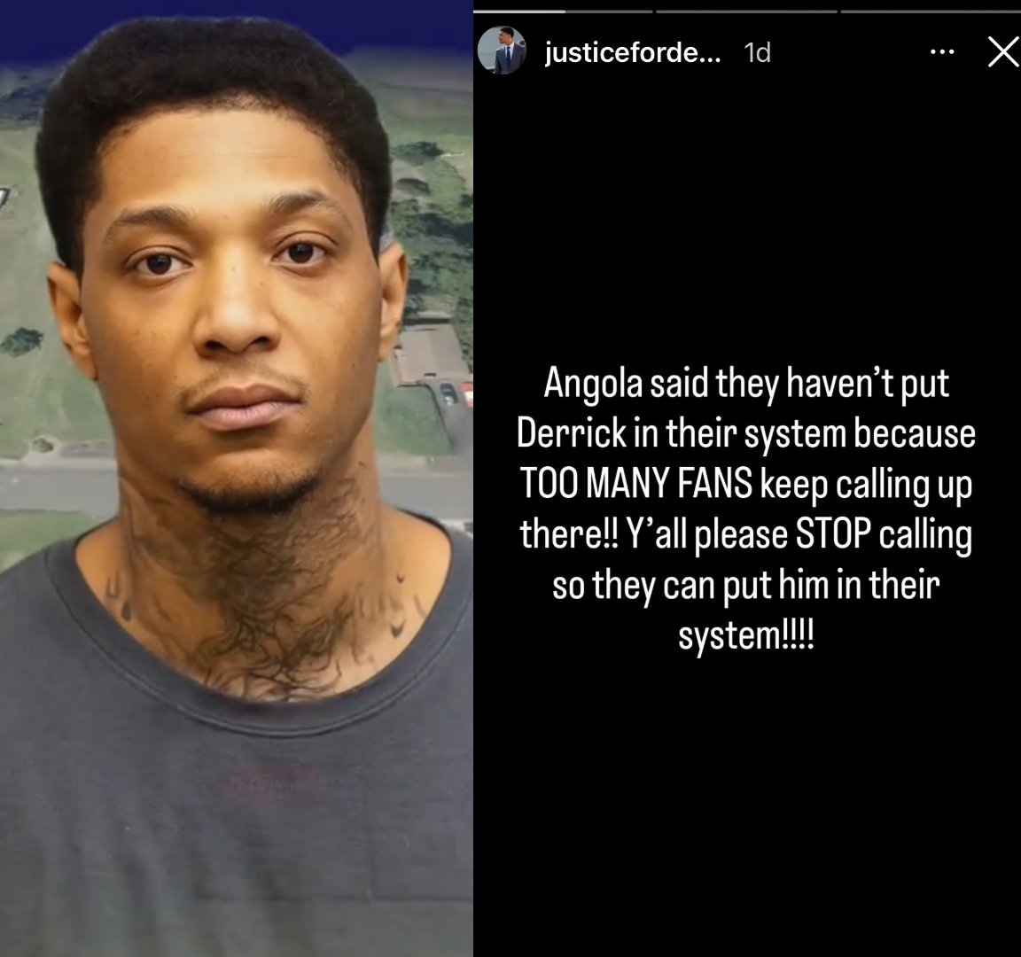 Derrick Groves' Prison Delay Drama: Fans' Call Frenzy BLOCKS His Angola Intake