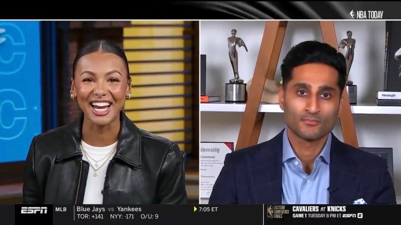 Malika Andrews Roasts Shams Charania Over Brunch Scoop