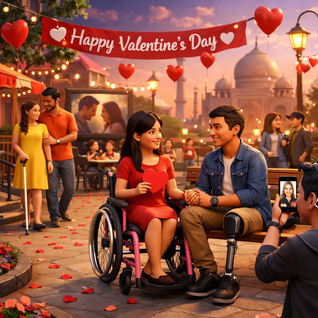 Wheelchair Survivor’s Loving Valentine’s Photoshoot Warms Hearts