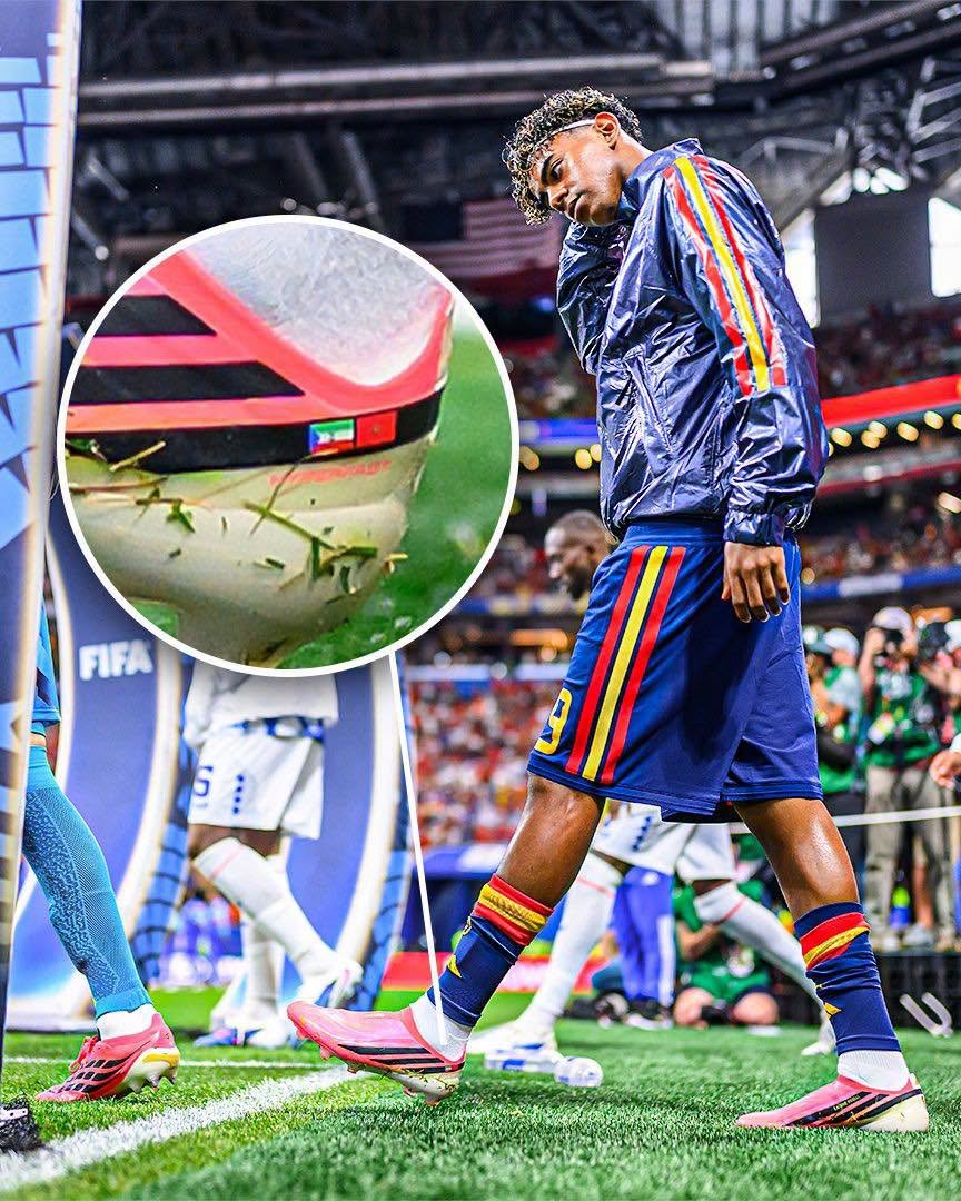Lamine Yamal Honors Roots with Morocco & Equatorial Guinea Boot Flags