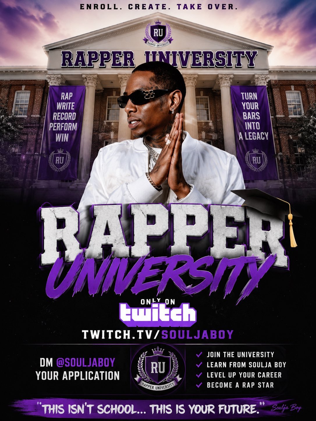 Soulja Boy Demands Streamer University Spot, Launches Rapper University