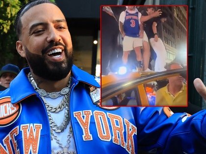 French Montana Gives $75,000 Check to Cab Driver Attacked by Knicks Fans