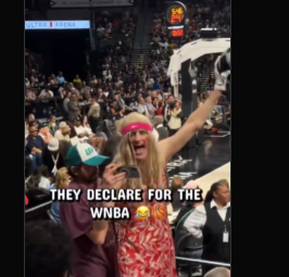 Men in Wigs Make Surprising WNBA Draft Declarations During Aces Game