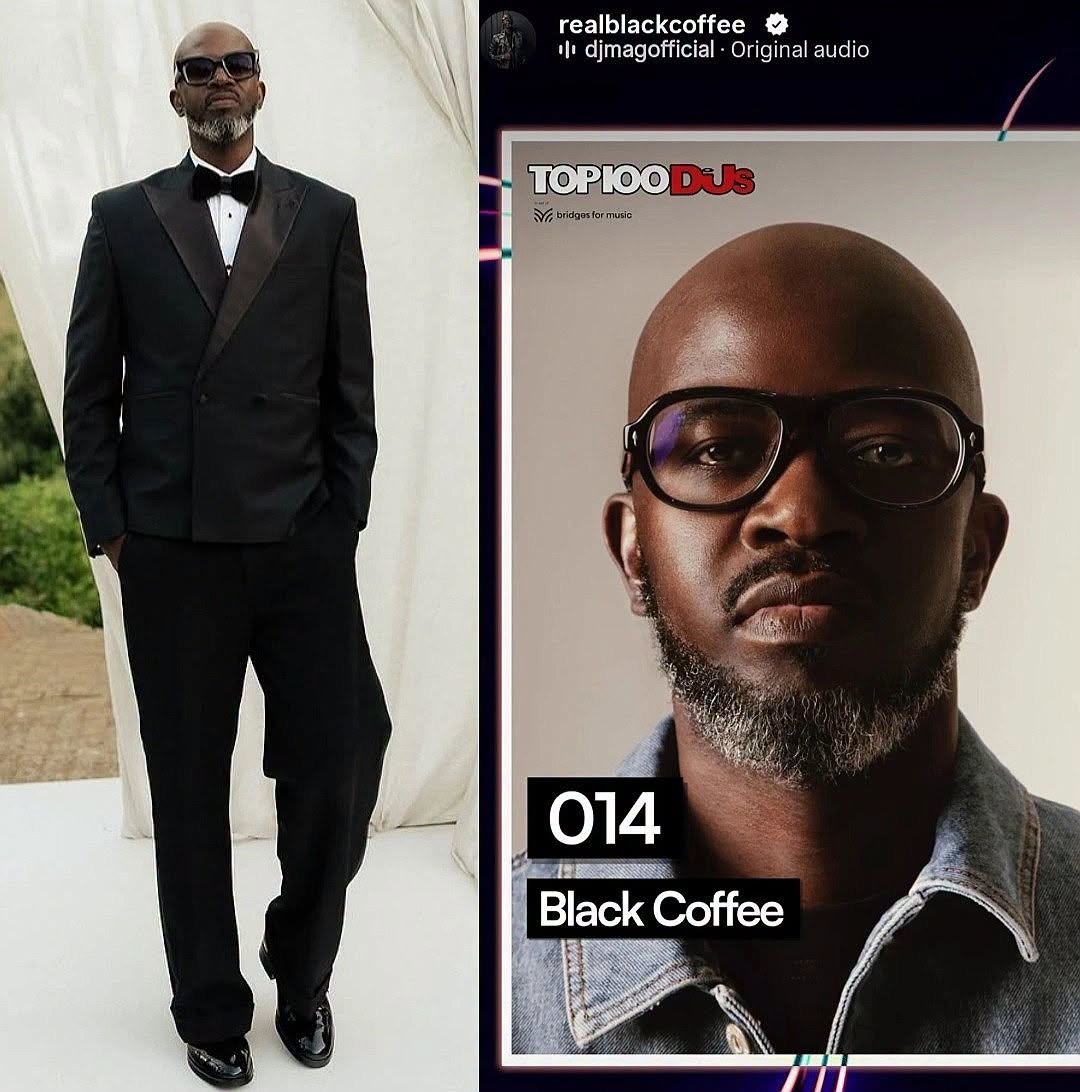Black Coffee Secures 14th Place on DJ Mag Top 100 DJs 2026 Ranking