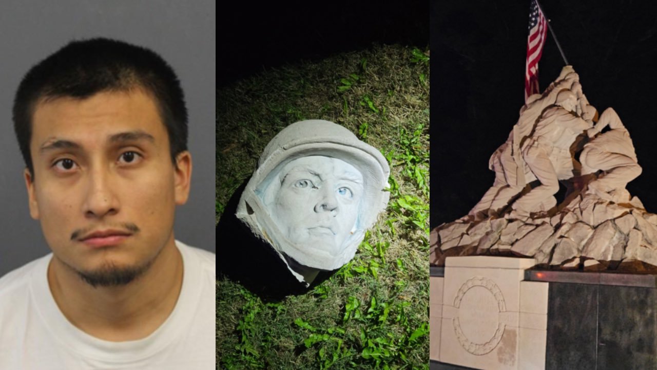 Man Arrested After Sledgehammer Attack on Iwo Jima Monument Near Quantico