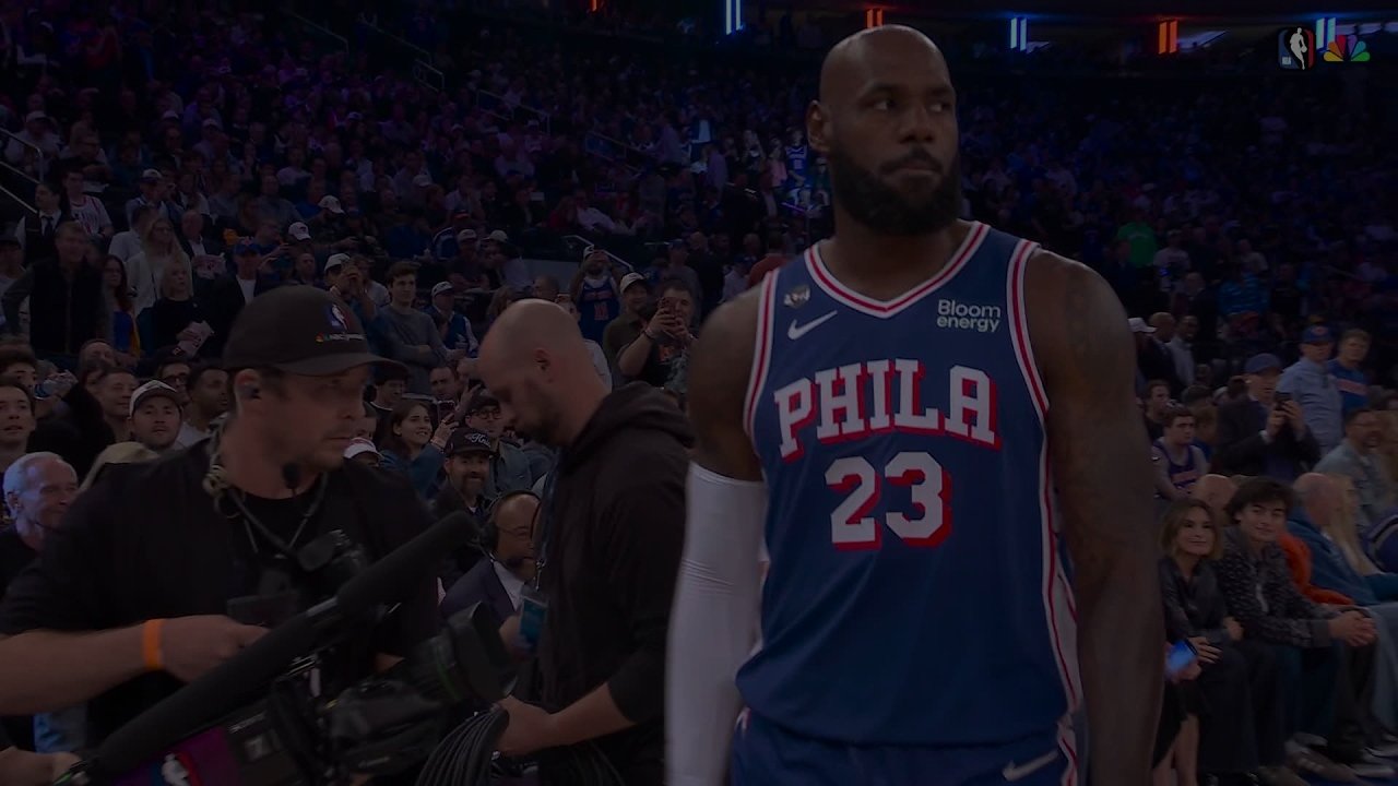 LeBron’s 76ers Debut Introduction At Madison Square Garden